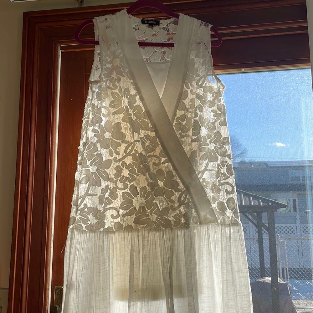 Confortable 2 pieces White casual Dress